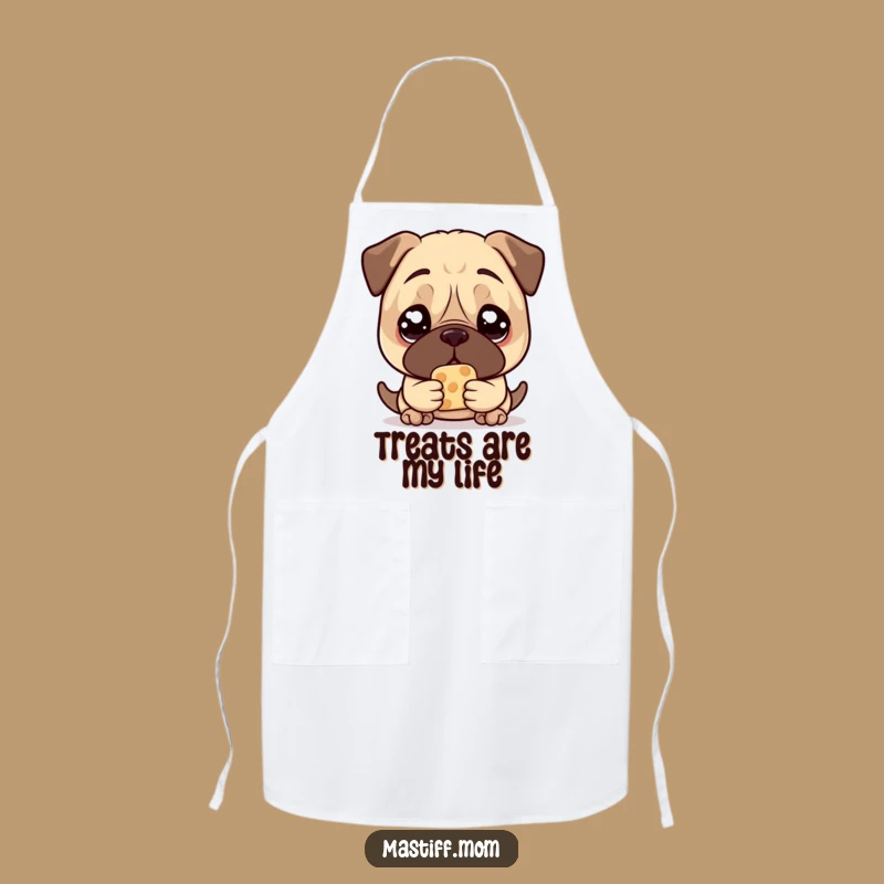 Funny Mastiff Treat Apron: Pleading Chef's Essential Gift
