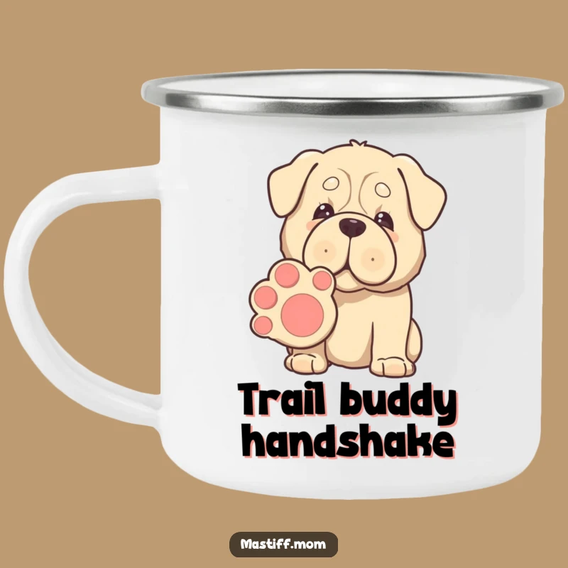 Funny Kawaii Mastiff Camp Mug - Gentle Giant Outdoor Gift