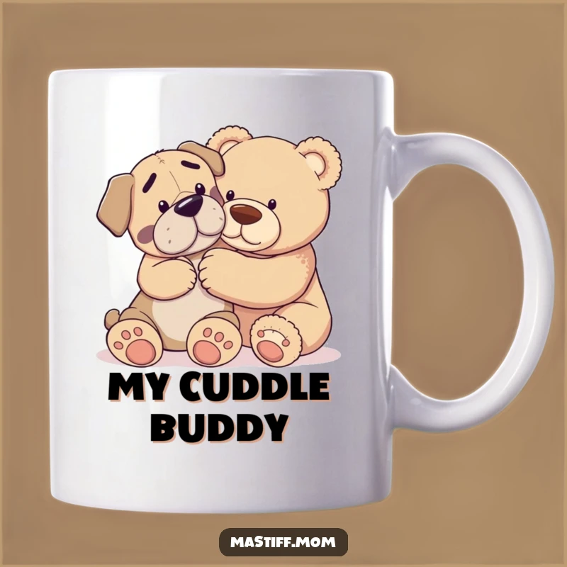 Funny Mastiff & Teddy Bear Mug - Hilarious Gentle Giant Gift