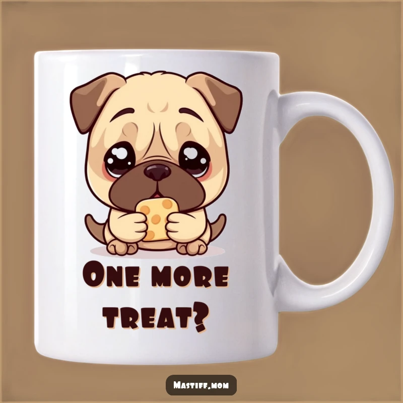 Funny Mastiff Treat Mug: Pleading Eyes Mastiff Lover Gift