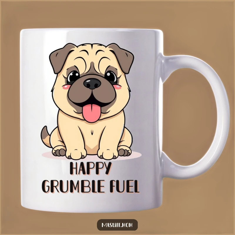Funny Mastiff Grumble Mug: Happy Content Mastiff Lover Gift