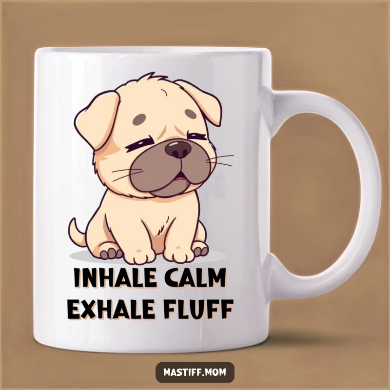 Funny Kawaii Mastiff Calm Breeze Mug - Relaxing Dog Lover Gift