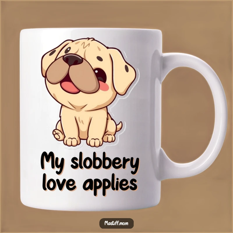 Funny Kawaii Mastiff Lick Mug: Adorable Dog Lover Gift for Happy Paws