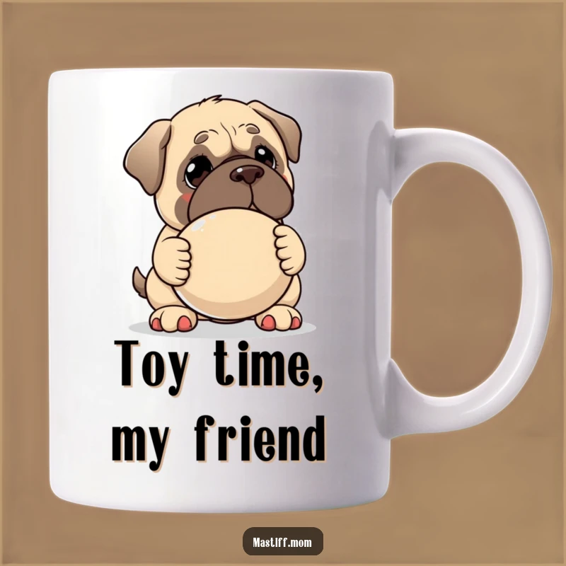 Funny Kawaii Mastiff Gentle Giant Mug - Sweet Dog Lover Gift for Playful Souls