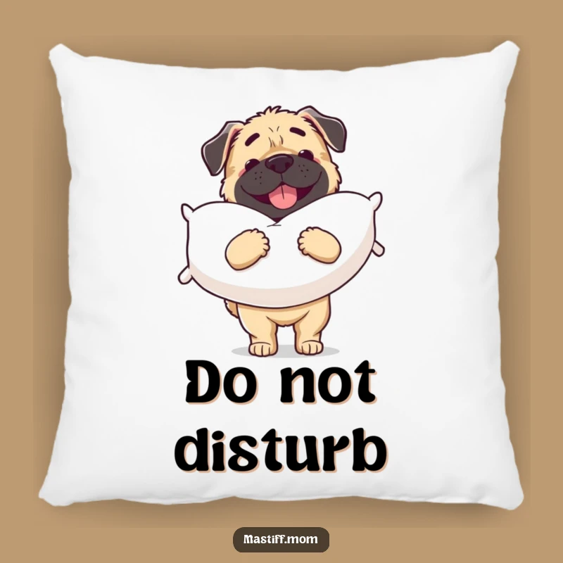 Funny Mastiff Pillow Pal Throw Pillow: Soft, Comfy, and Hilarious Dog Gift