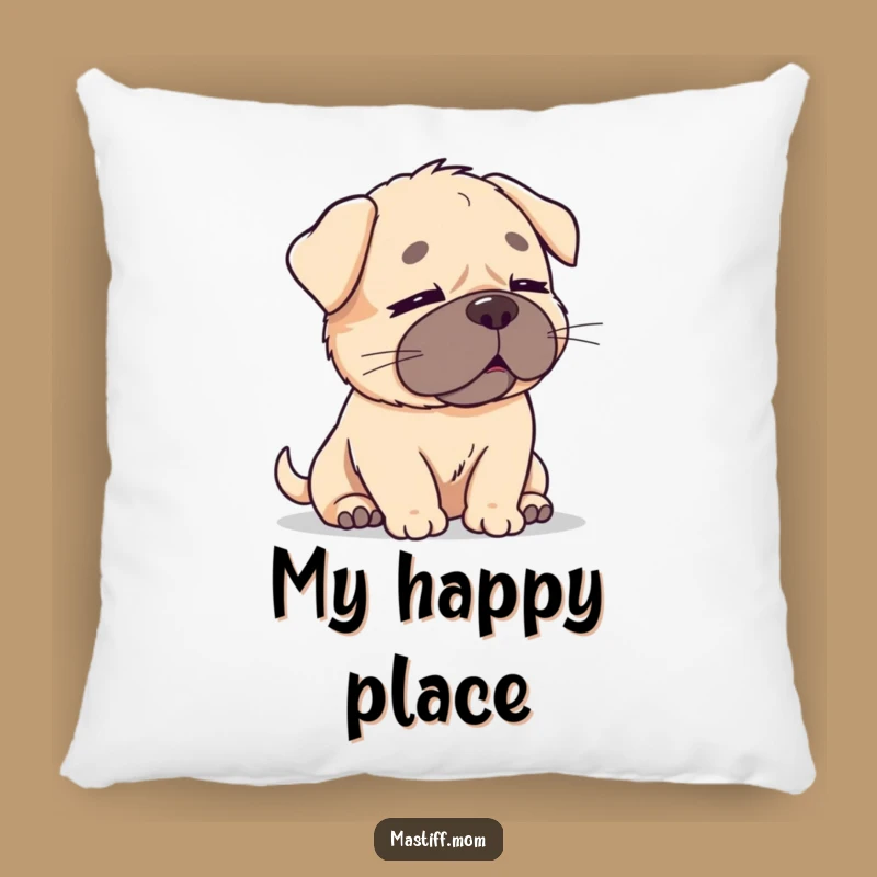Funny Kawaii Mastiff Breeze Pillow - Cozy Serenity & Humor