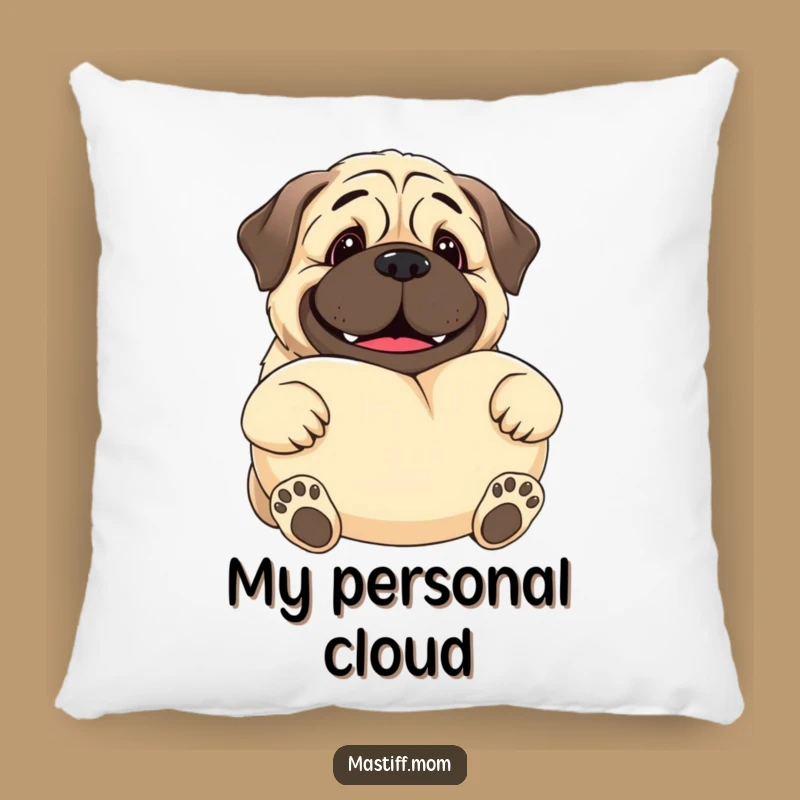 Ultimate Comfort Funny Kawaii Mastiff Pillow - Gentle Giant Hug Accessory
