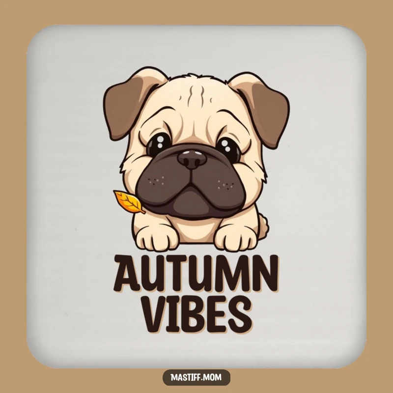 Funny Kawaii Mastiff Coaster - Curious Tilt Surface Gift