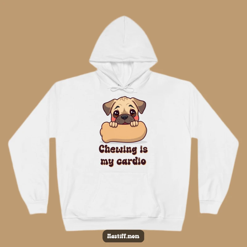 Cozy Funny Mastiff Puppy Hoodie: Warm & Cute Kawaii Dog, Perfect Birthday Gift