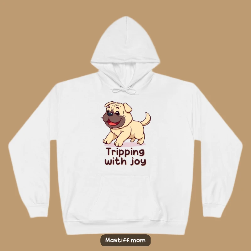 Cozy Funny Kawaii Mastiff Hoodie - Clumsy Joy Dog Apparel Gift