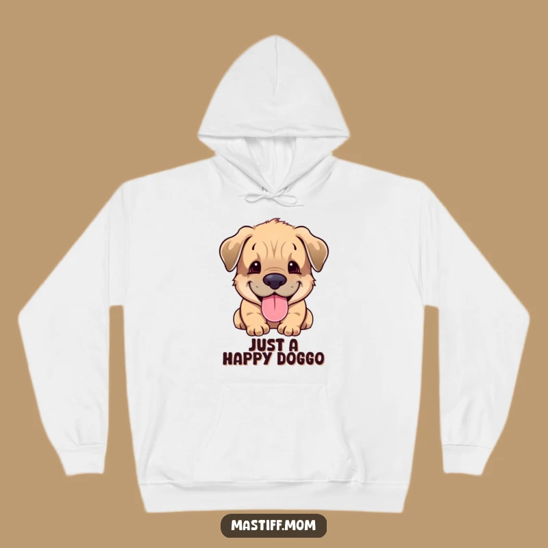 Cozy Funny Mastiff Cub Hoodie: Warm and Whimsical Puppy Gift
