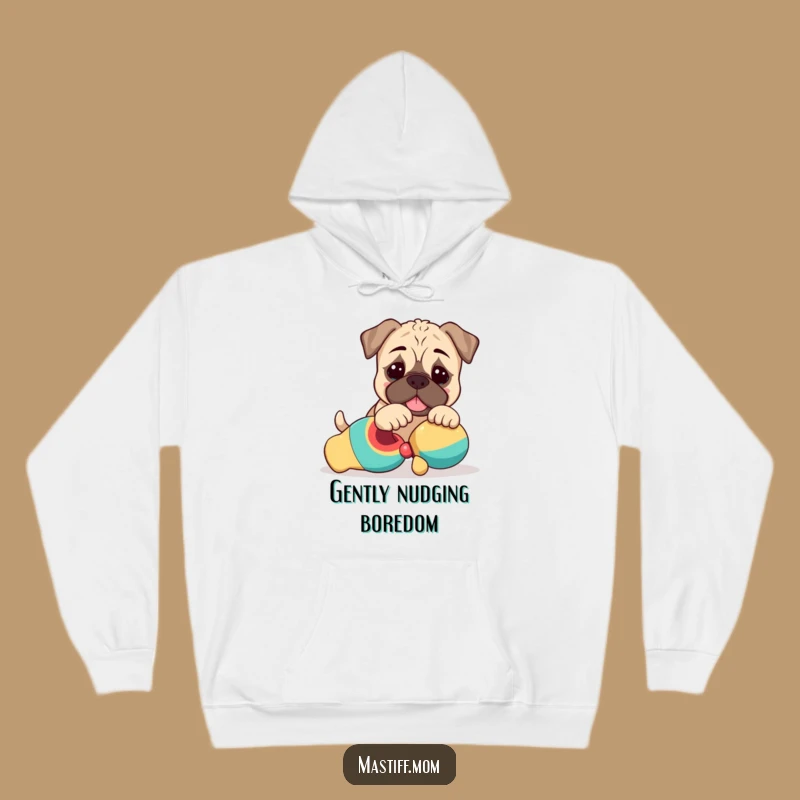 Cozy Funny Kawaii Mastiff Hoodie: Snuggle Up with a Playful Pup