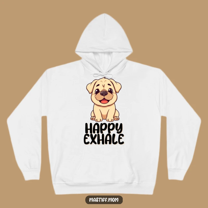 Funny Mastiff Zen Sigh Hoodie: Comfy, Stylized Dog Gift
