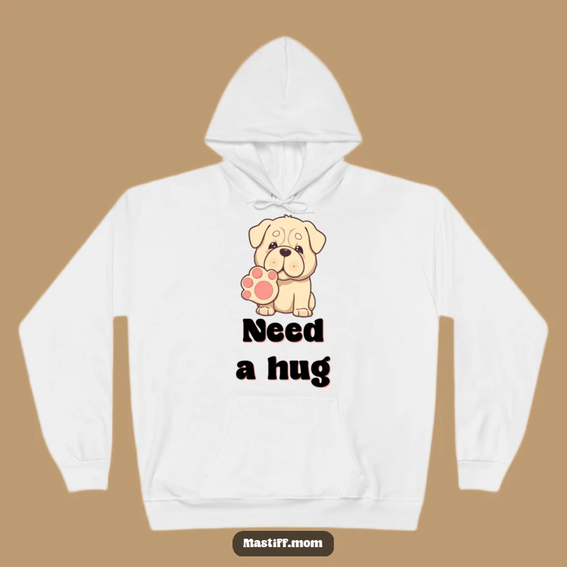 Cozy Funny Kawaii Mastiff Paw Hoodie - Gentle Giant Comfort Gift