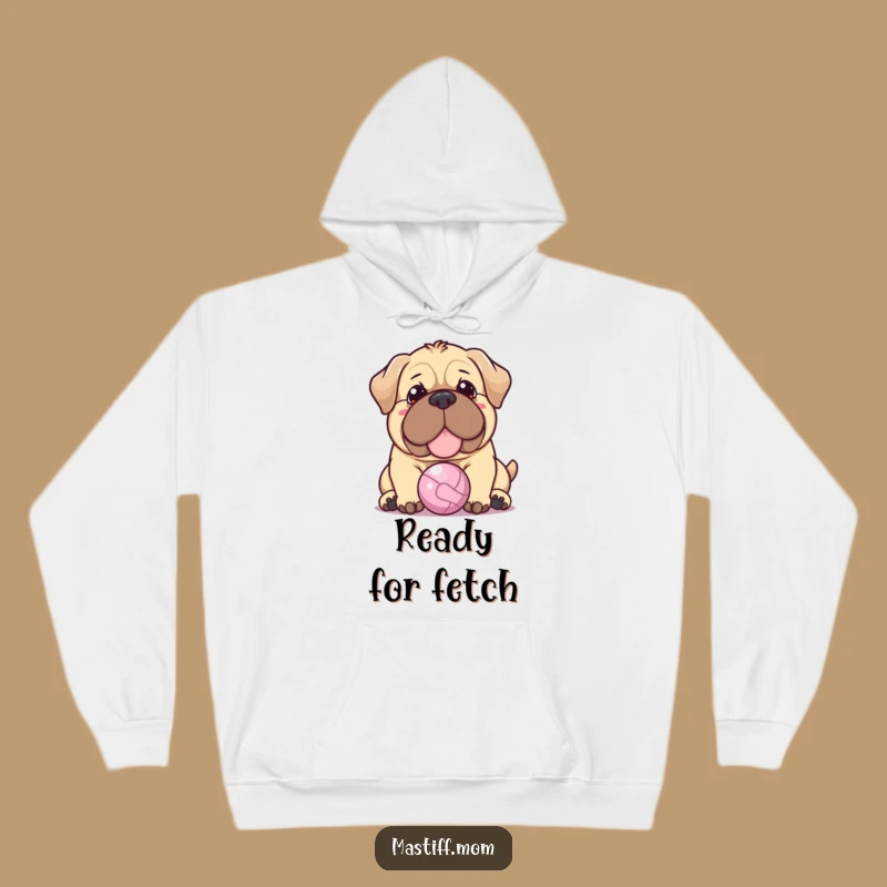 Funny Kawaii Mastiff Hoodie: Warm Nudge, Tiny Ball, Perfect Cozy Funny Gift