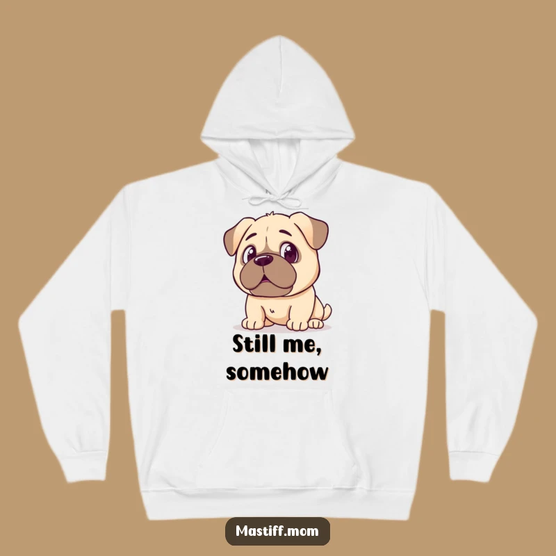 Cozy Funny Kawaii Mastiff Surprise Hoodie: Warm Reactions
