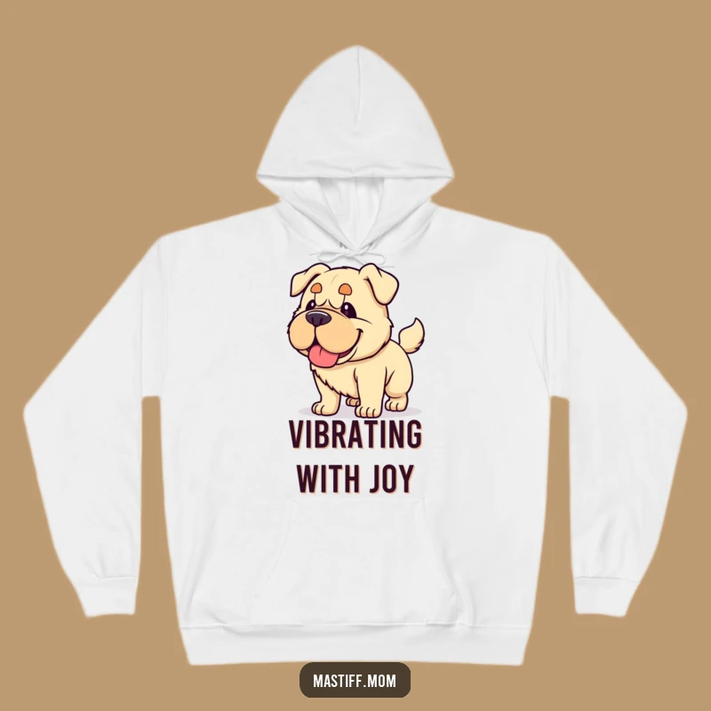 Funny Kawaii Mastiff Hoodie - Cozy Dog Lover Sweatshirt for Happy Wags