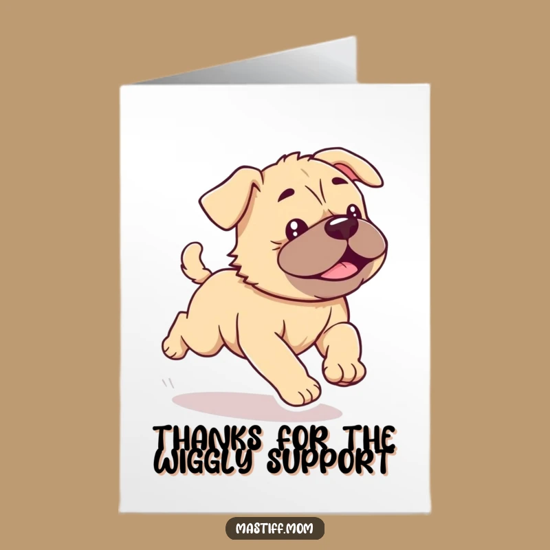 Free Printable Thank You Card: Wiggling Puppy Gratitude, Hilarious Downloadable for Thanks