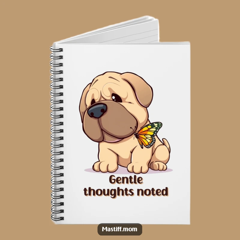 Funny Gentle Mastiff Notebook: Journal for Kind Hearts and Gentle Souls