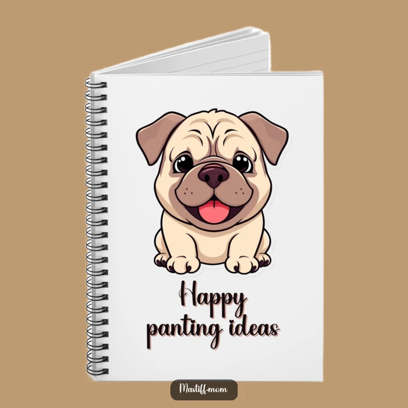 Funny Kawaii Mastiff Happy Smile Notebook: Jot Down Happy Thoughts
