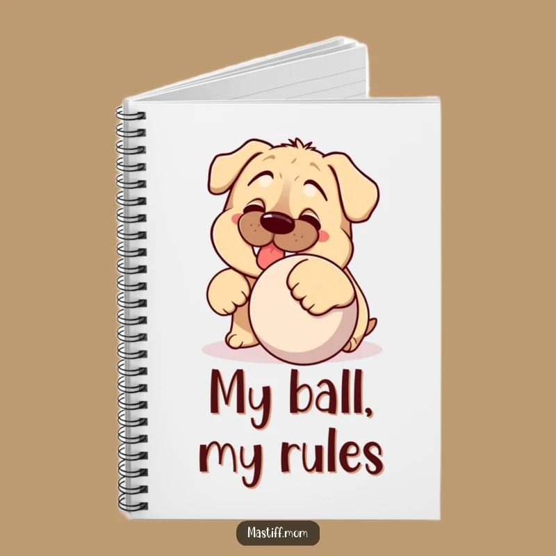 Funny Kawaii Mastiff Notebook: Dog Lover's Journal, Perfect Humorous Gift for Jotting Notes