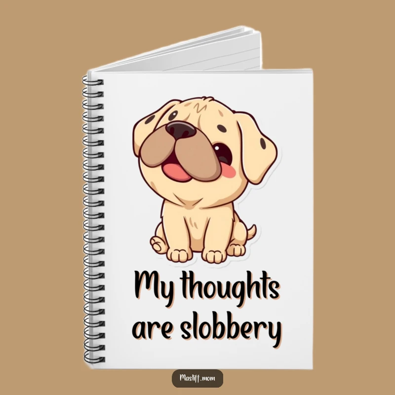 Funny Kawaii Mastiff Notebook: Jot Down Ideas with a Happy Dog