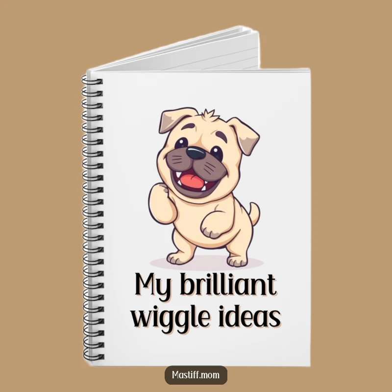 Funny Kawaii Mastiff Wiggle Notebook: Jot Down Ideas with a Smile!