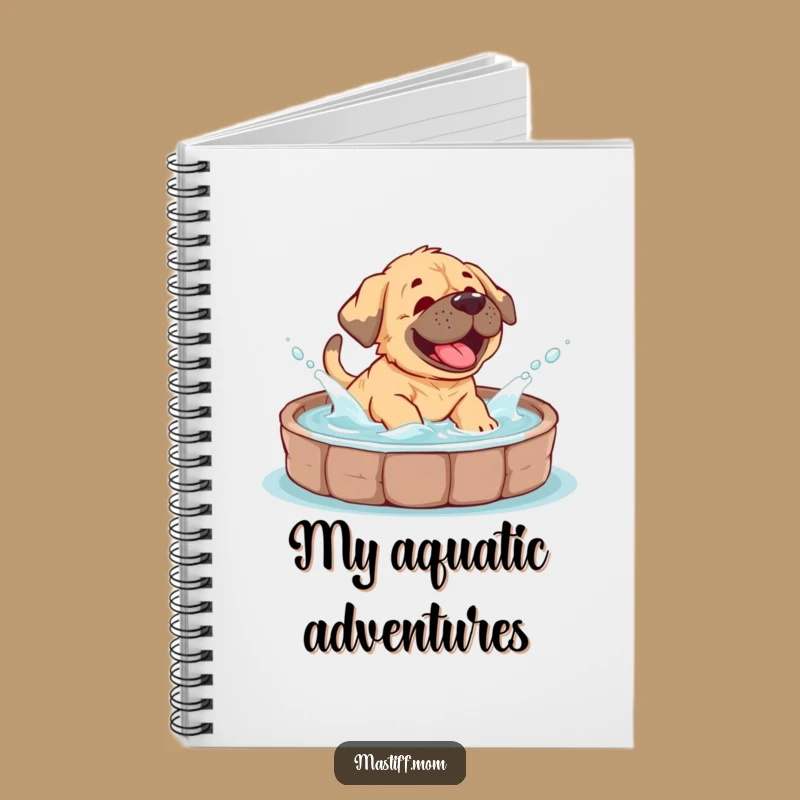 Funny Mastiff Cub Notebook: Splashy Ideas from a Giggling Puppy