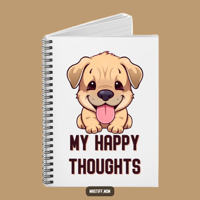 Funny Mastiff Cub Notebook: Jot Down Ideas with a Smiling Puppy