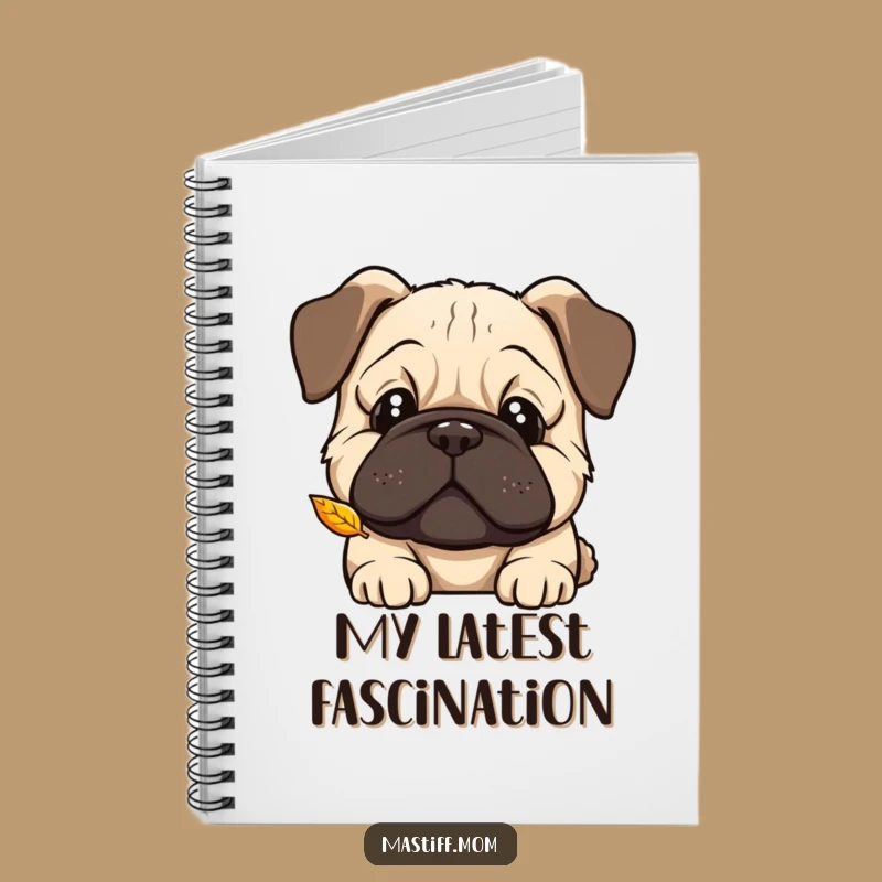 Funny Kawaii Mastiff Notebook - Curious Tilt Journal Gift