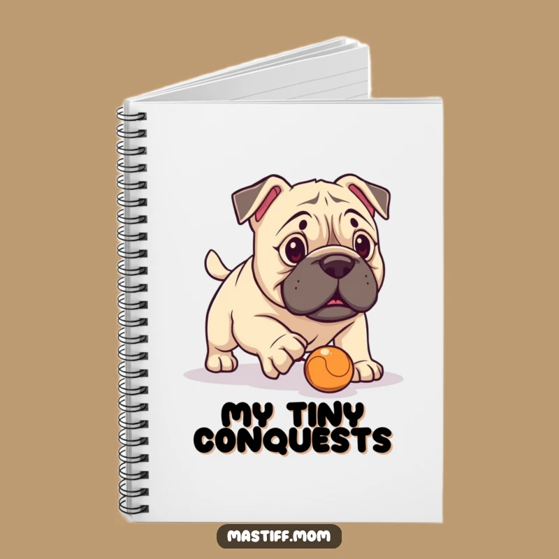 Funny Kawaii Mastiff Fetch Fail Notebook: Jot Down Ideas with a Giggle