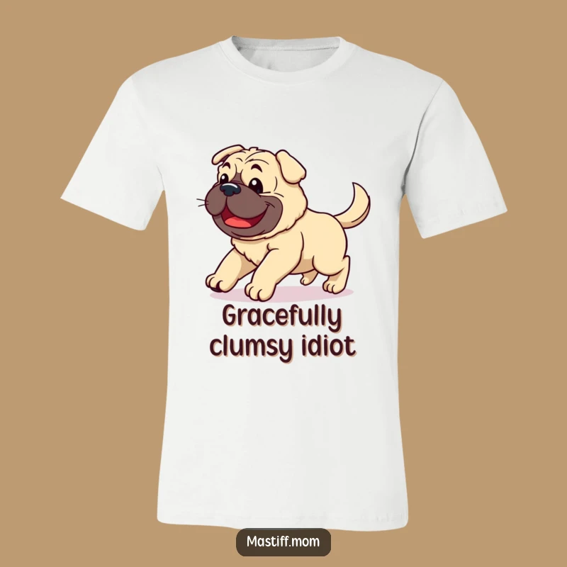 Funny Kawaii Mastiff T-Shirt - Joyful Stumble Dog Tee Gift