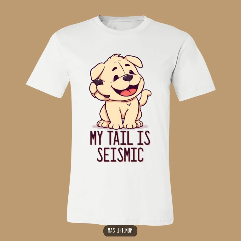 Funny Mastiff Tail Wag T-Shirt - Joyful Kawaii Dog Tee Gift