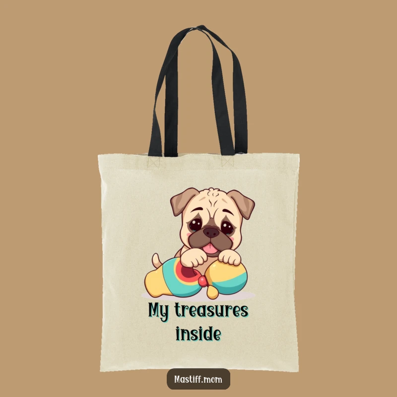 Funny Kawaii Mastiff Tote Bag: Carry Your Playful Spirit!