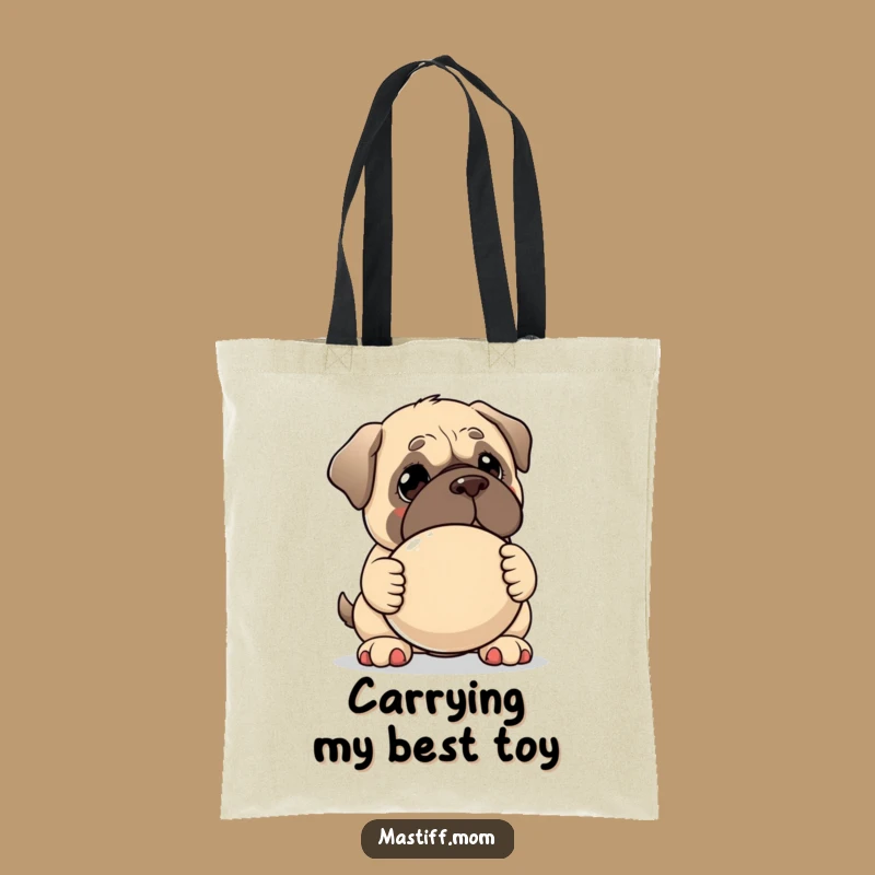 Funny Kawaii Mastiff Tote Bag - Cute Dog Accessory for Gentle Souls